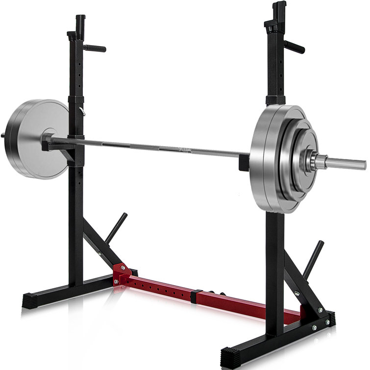 Rebrilliant Multifunction High Adjustable Barbell Rack W/max Load 550lbs Weight Bench Press